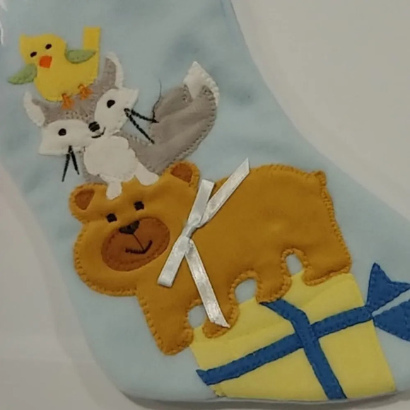 Baby's First Christmas Stocking  Baby Boy NWT - Picture 3 of 6